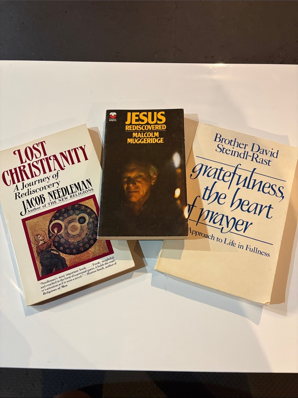 Set of three books.